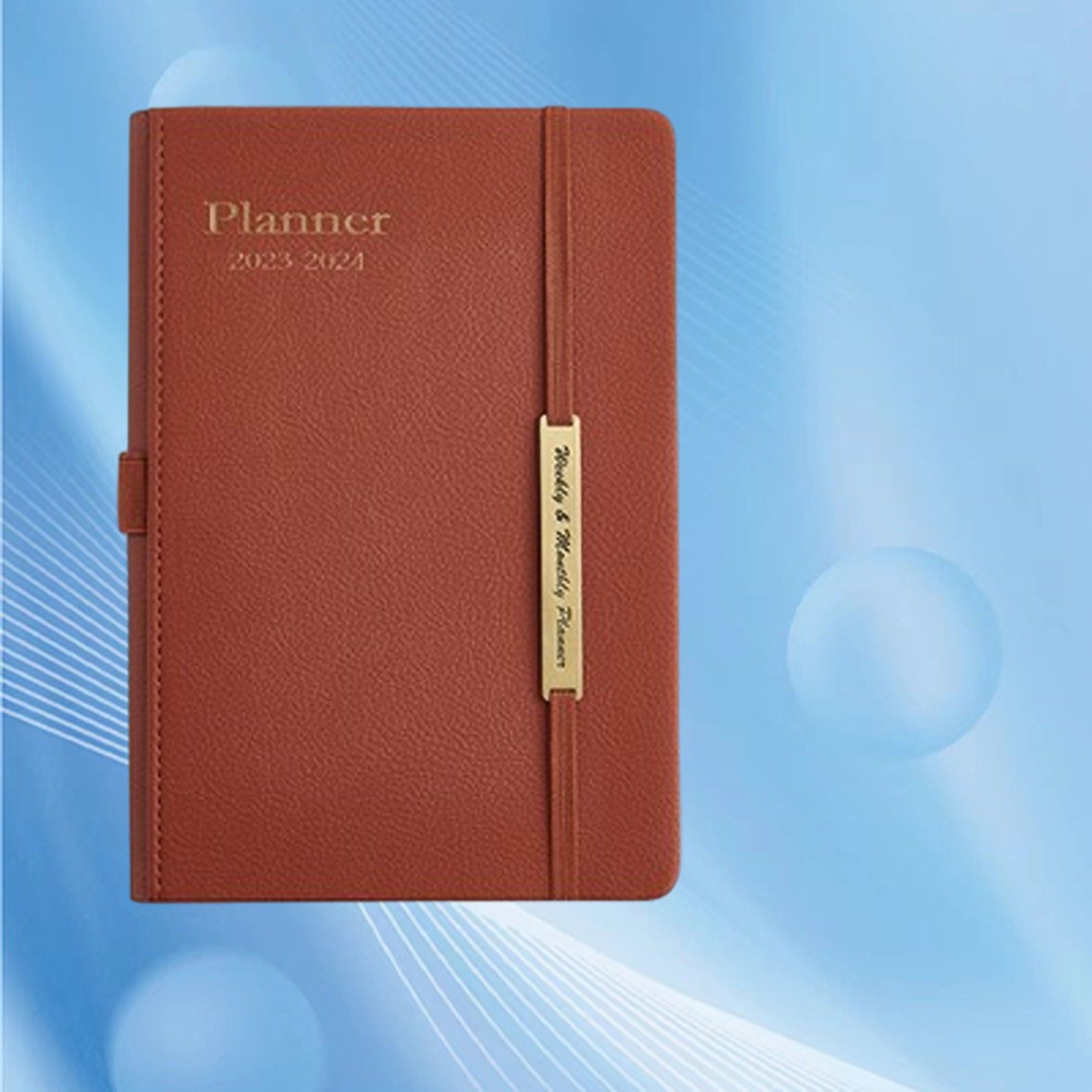 brown notebook